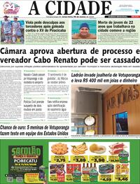 Capa do jornal Jornal A Cidade de Votuporanga 10/03/2026