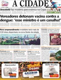 Capa Jornal A Cidade de Votuporanga 10/06/2026