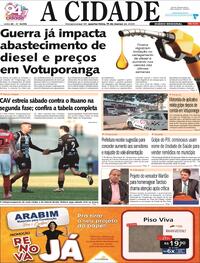 Capa do jornal Jornal A Cidade de Votuporanga 11/03/2026