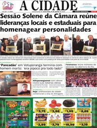 Capa Jornal A Cidade de Votuporanga 11/08/2026