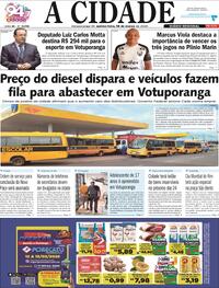 Capa do jornal Jornal A Cidade de Votuporanga 12/03/2026