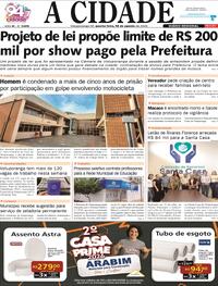 Capa Jornal A Cidade de Votuporanga 12/08/2026