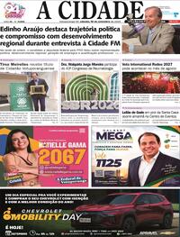 Capa Jornal A Cidade de Votuporanga