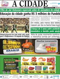 Capa do jornal Jornal A Cidade de Votuporanga 13/01/2026