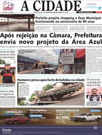 Capa do jornal Jornal A Cidade de Votuporanga 13/03/2026
