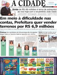 Capa Jornal A Cidade de Votuporanga 13/08/2026
