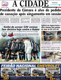 Capa do jornal Jornal A Cidade de Votuporanga 14/03/2026