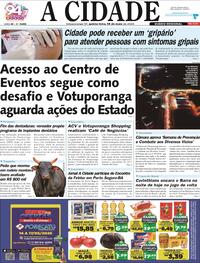 Capa do jornal Jornal A Cidade de Votuporanga 14/05/2026
