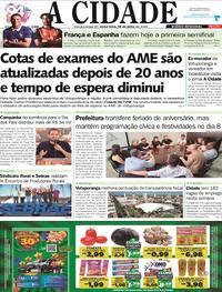 Capa Jornal A Cidade de Votuporanga 14/07/2026