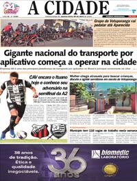 Capa do jornal Jornal A Cidade de Votuporanga 15/04/2026