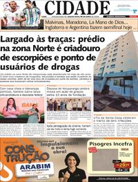 Capa Jornal A Cidade de Votuporanga 15/07/2026