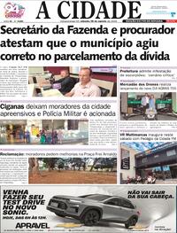 Capa Jornal A Cidade de Votuporanga