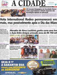 Capa do jornal Jornal A Cidade de Votuporanga 16/05/2026
