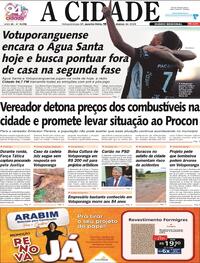 Capa do jornal Jornal A Cidade de Votuporanga 18/03/2026