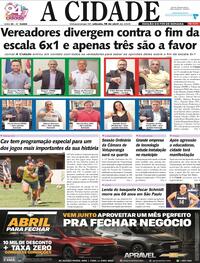 Capa do jornal Jornal A Cidade de Votuporanga 18/04/2026