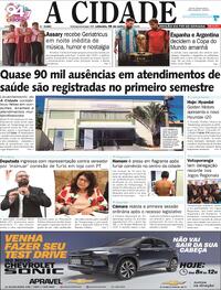 Capa Jornal A Cidade de Votuporanga
