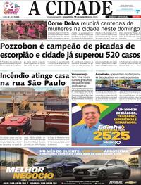 Capa Jornal A Cidade de Votuporanga