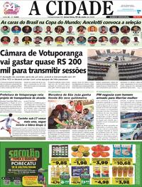 Capa do jornal Jornal A Cidade de Votuporanga 19/05/2026