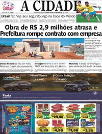 Capa Jornal A Cidade de Votuporanga