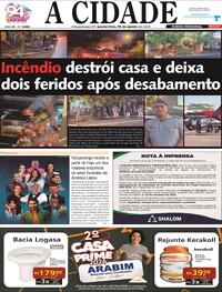 Capa Jornal A Cidade de Votuporanga 19/08/2026