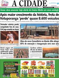 Capa do jornal Jornal A Cidade de Votuporanga 20/01/2026