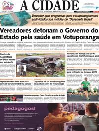 Capa do jornal Jornal A Cidade de Votuporanga 20/05/2026