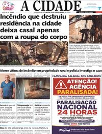 Capa Jornal A Cidade de Votuporanga 20/08/2026