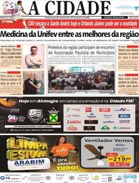 Capa do jornal Jornal A Cidade de Votuporanga 21/01/2026