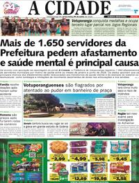 Capa Jornal A Cidade de Votuporanga 21/07/2026