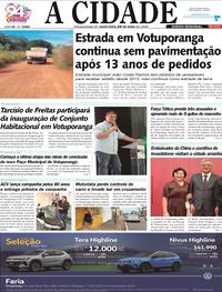Capa do jornal Jornal A Cidade de Votuporanga 22/05/2026