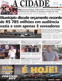 Capa Jornal A Cidade de Votuporanga