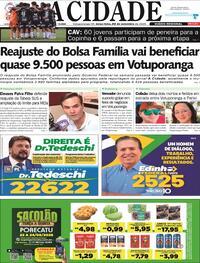 Capa Jornal A Cidade de Votuporanga 22/09/2026