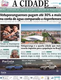Capa do jornal Jornal A Cidade de Votuporanga 23/01/2026
