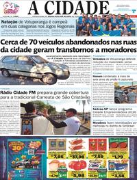 Capa Jornal A Cidade de Votuporanga 23/07/2026