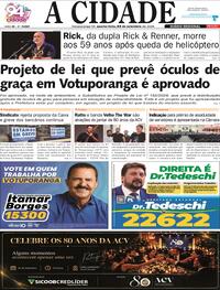 Capa Jornal A Cidade de Votuporanga 23/09/2026