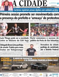 Capa do jornal Jornal A Cidade de Votuporanga 24/01/2026