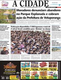 Capa do jornal Jornal A Cidade de Votuporanga 24/04/2026