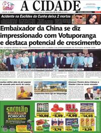 Capa do jornal Jornal A Cidade de Votuporanga 26/05/2026
