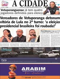 Capa Jornal A Cidade de Votuporanga