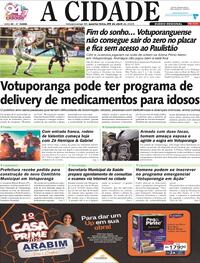 Capa do jornal Jornal A Cidade de Votuporanga 29/04/2026