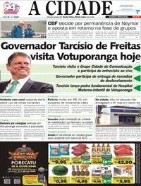 Capa Jornal A Cidade de Votuporanga 29/05/2026