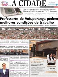 Capa Jornal A Cidade de Votuporanga