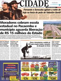 Capa do jornal Jornal A Cidade de Votuporanga 30/04/2026