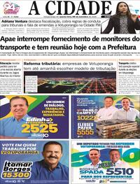 Capa Jornal A Cidade de Votuporanga