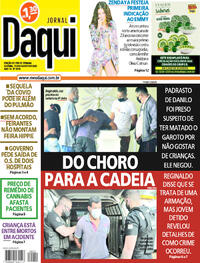 Capa do jornal Jornal Daqui 01/08/2020