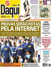 Capa do jornal Jornal Daqui 03/08/2020