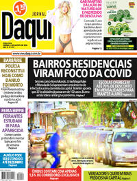 Capa do jornal Jornal Daqui 04/08/2020