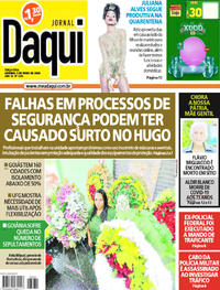 Capa do jornal Jornal Daqui 05/05/2020