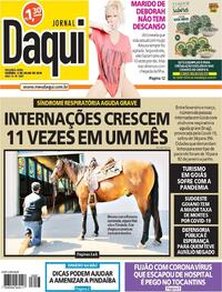 Capa do jornal Jornal Daqui 06/07/2020