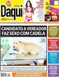 Capa do jornal Jornal Daqui 06/11/2020